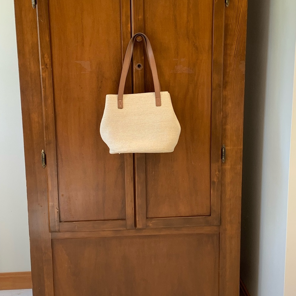 Talbots woven tote bag purse